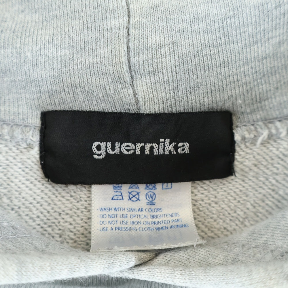 GUERNIKA(ゲルニカ) Tweety Paint Hoodie トウィーティーペイントフーディー パッチカスタムプルオーバーパーカー グレー