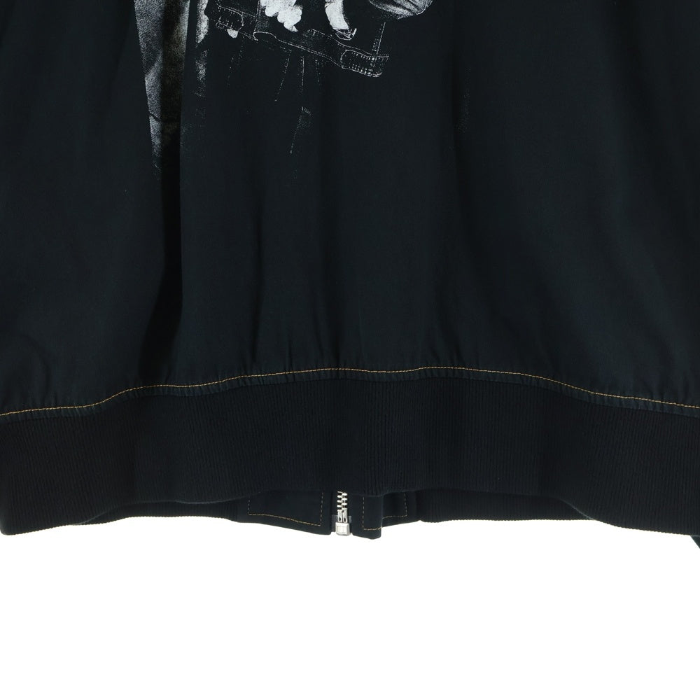 GUERNIKA(ゲルニカ) 19SS Paint Cotton MA-1 Jacket ペイントコットンMA-1ジャケット ジップアップブルゾン 19S-BSL071-RF ブラック