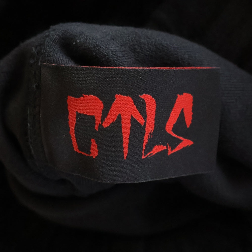 cvtvlist(カタリスト) Inside Out Embroidered Half Sweatpants インサイドアウトエンブロイデッドハーフスウェットパンツ ロゴ刺繍ハーフサルエルパンツ 2401050401 ブラック