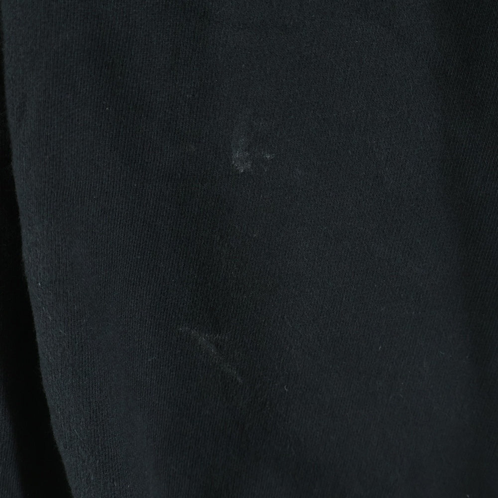 cvtvlist(カタリスト) Usual Zip Crewneck ユージュアルジップクルーネック ロゴ刺繍サイドジップスウェットシャツ 2401010301 ブラック