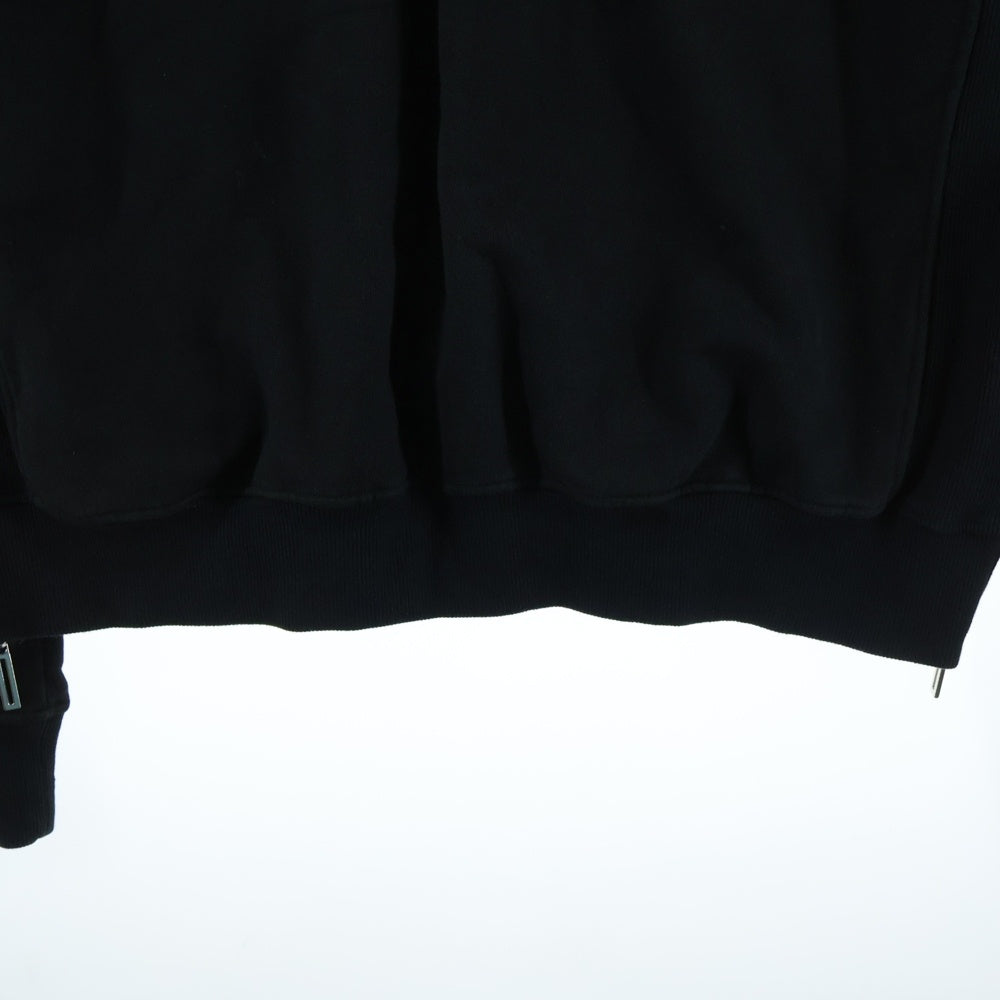 cvtvlist(カタリスト) Usual Zip Crewneck ユージュアルジップクルーネック ロゴ刺繍サイドジップスウェットシャツ 2401010301 ブラック