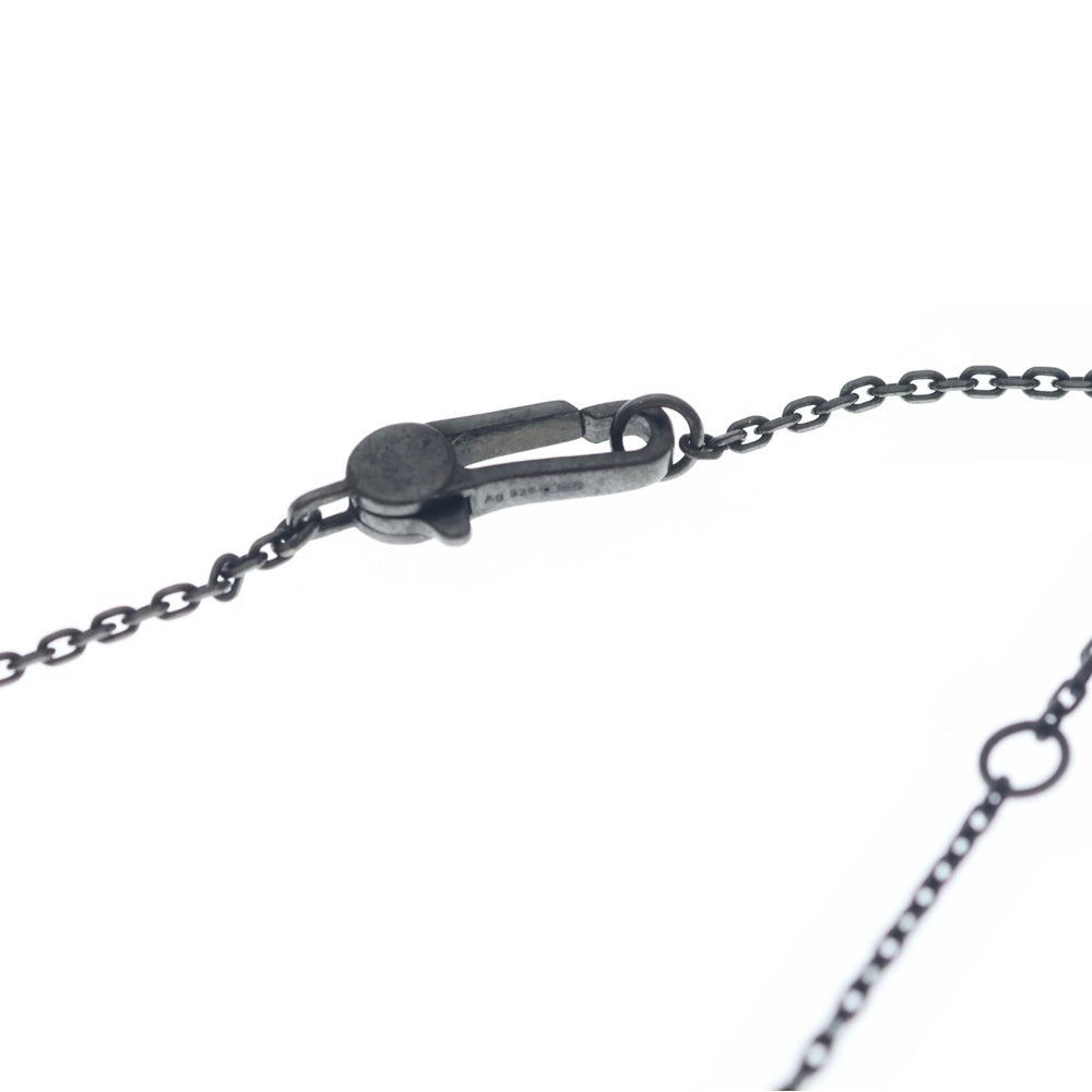 GUCCI(グッチ) Cut Out G Cross Pendant Necklace カットアウトGクロスペンダントネックレス SV925 228363 ブラック レディース