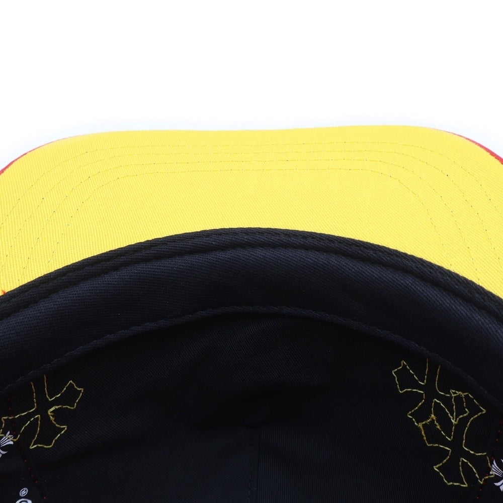 CHROME HEARTS(クロムハーツ) CH刺繍 クロスパッチ付き ベースボールキャップ レッド