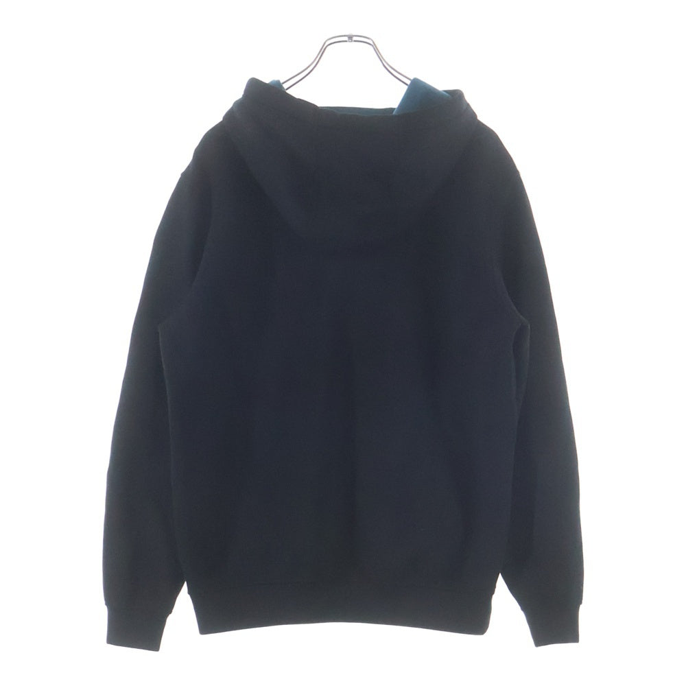 Berluti(ベルルッティ) レザーロゴ ボンティング ジップアップパーカー R2JZL21JAFL ブラック