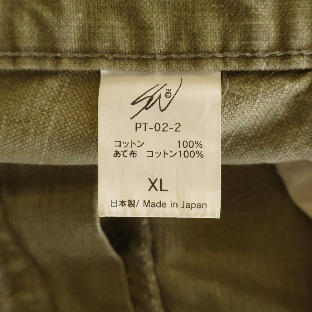 NO BRAND(ノーブランド) SW JP エスダブリュージェイピー ワッペンデザイン ペインターパンツ PT-02-2 ベージュ