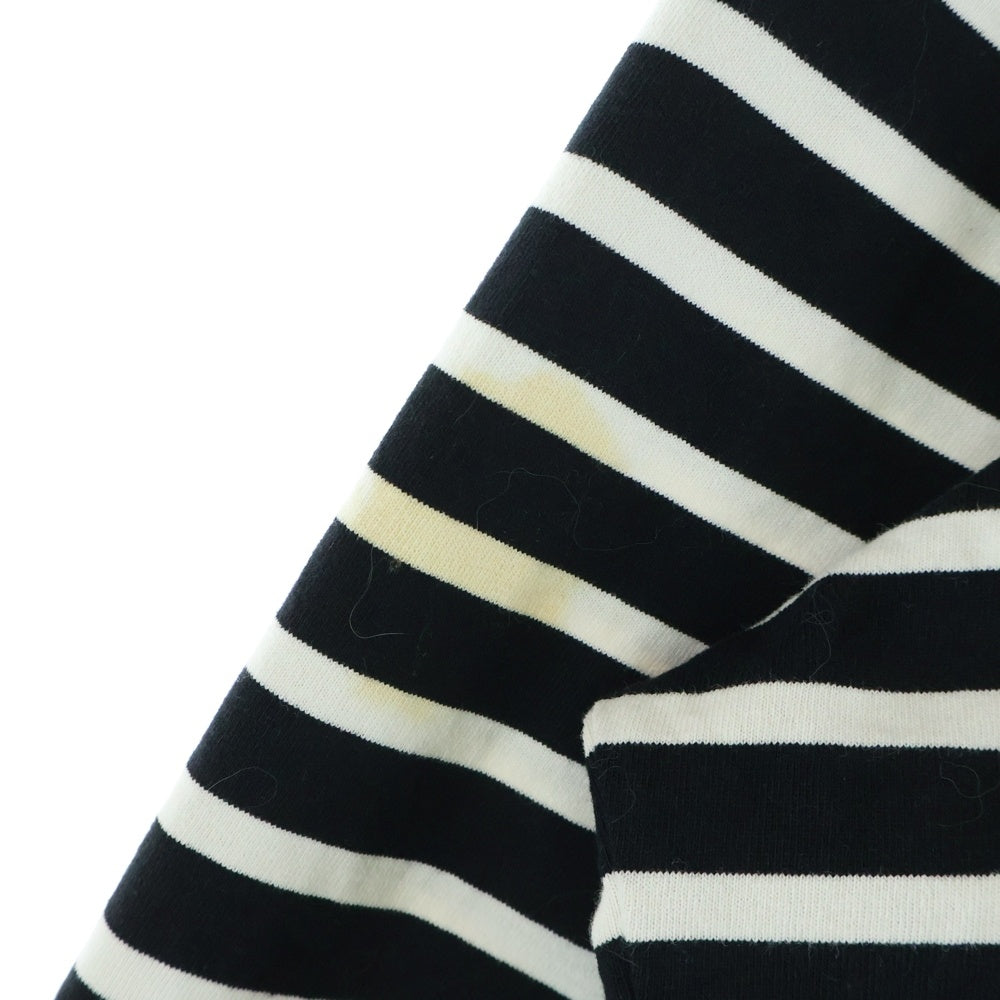 kolor(カラー) BEACON ビーコン ボーダー モックネック 長袖Tシャツ カットソー 20WBM-T07238 ブラック
