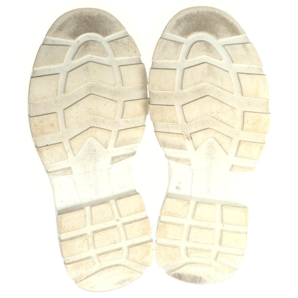 Alexander McQueen(アレキサンダーマックイーン) Tread Slick Boots ハイカット レザーブーツ スニーカー ブラック/ホワイト 627206