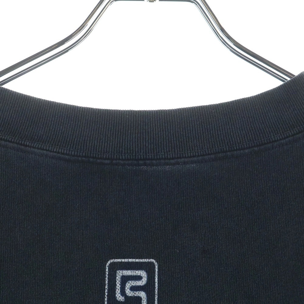 RRR123 RIVINGTON roi Rebis(リヴィントンロイレビス) GARDEN L/S TEE ガーデンロングスリーブティー ロゴプリント長袖Tシャツ カットソー ブラック