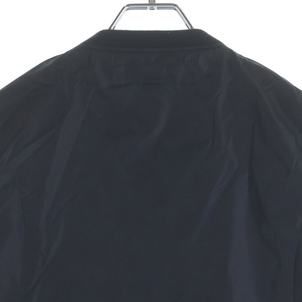 NEIGHBORHOOD(ネイバーフッド) PULLOVER SHIRT LS プルオーバーシャツ ロングスリーブ ロゴプリントVネックナイロン長袖Tシャツ 252TSNH-SHM04 ブラック