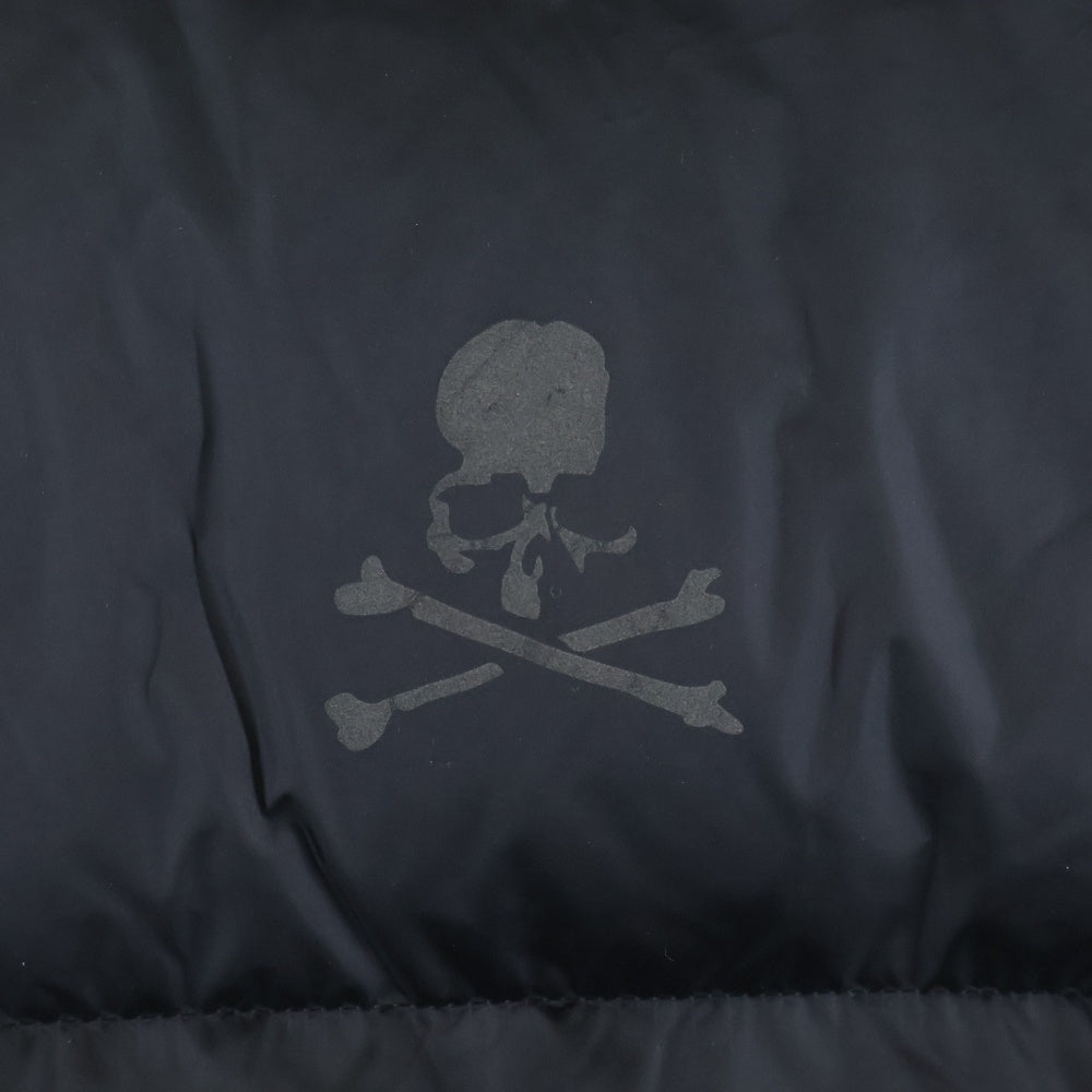 mastermind JAPAN(マスターマインドジャパン) Nylon Down Jacket ナイロンダウンジャケット スカルロゴジップアップナイロンダウンジャケット MW22S09-BL014 ブラック