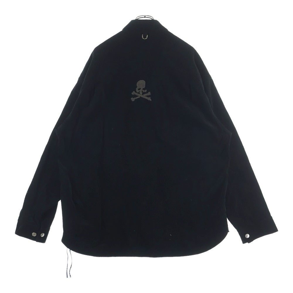 mastermind JAPAN(マスターマインドジャパン) MJ Corduroy Shirt エムジェーコーデュロイシャツ ボタンダウンコーデュロイ長袖シャツ MJ23E11-SH017 ブラック