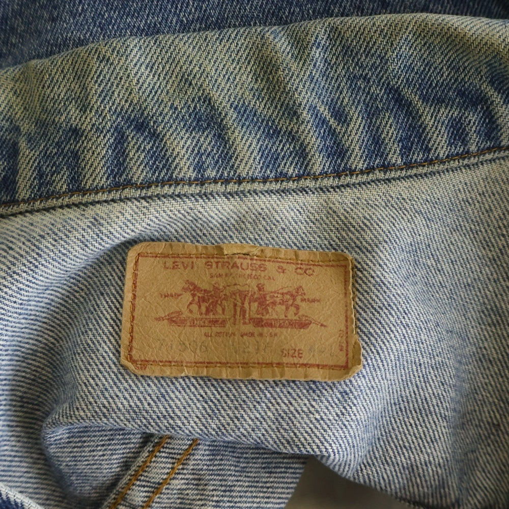 Levi's(リーバイス) 90S 4th USA製 ボタン裏527 デニムジャケット Gジャン インディゴ 71506-0216