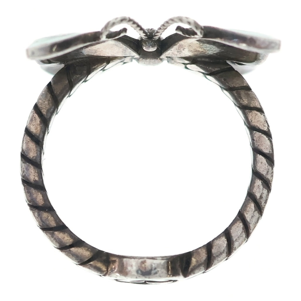 GUCCI(グッチ) Butterfly Ring バタフライ リング シルバー/グリーン レディース