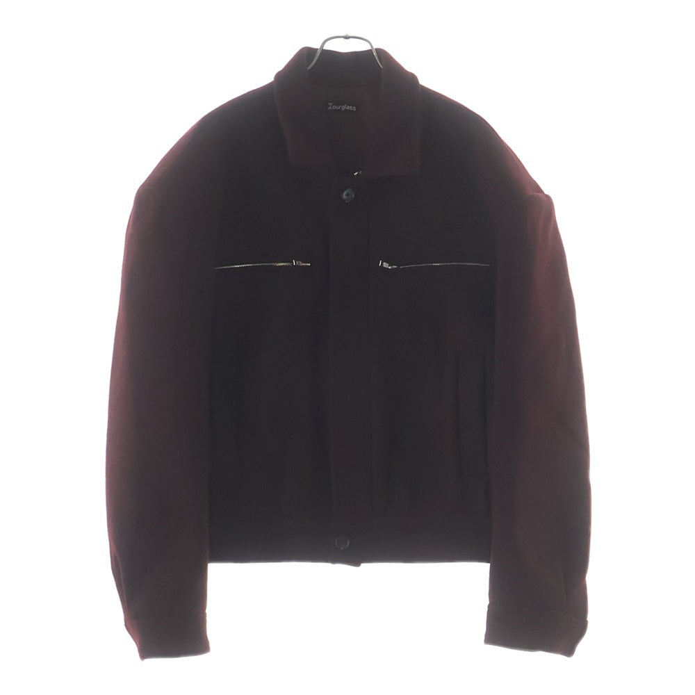 NO BRAND(ノーブランド) OURGLASS アワーグラス power shoulder jacket パワーショルダージャケット アウター バーガンディ レッド