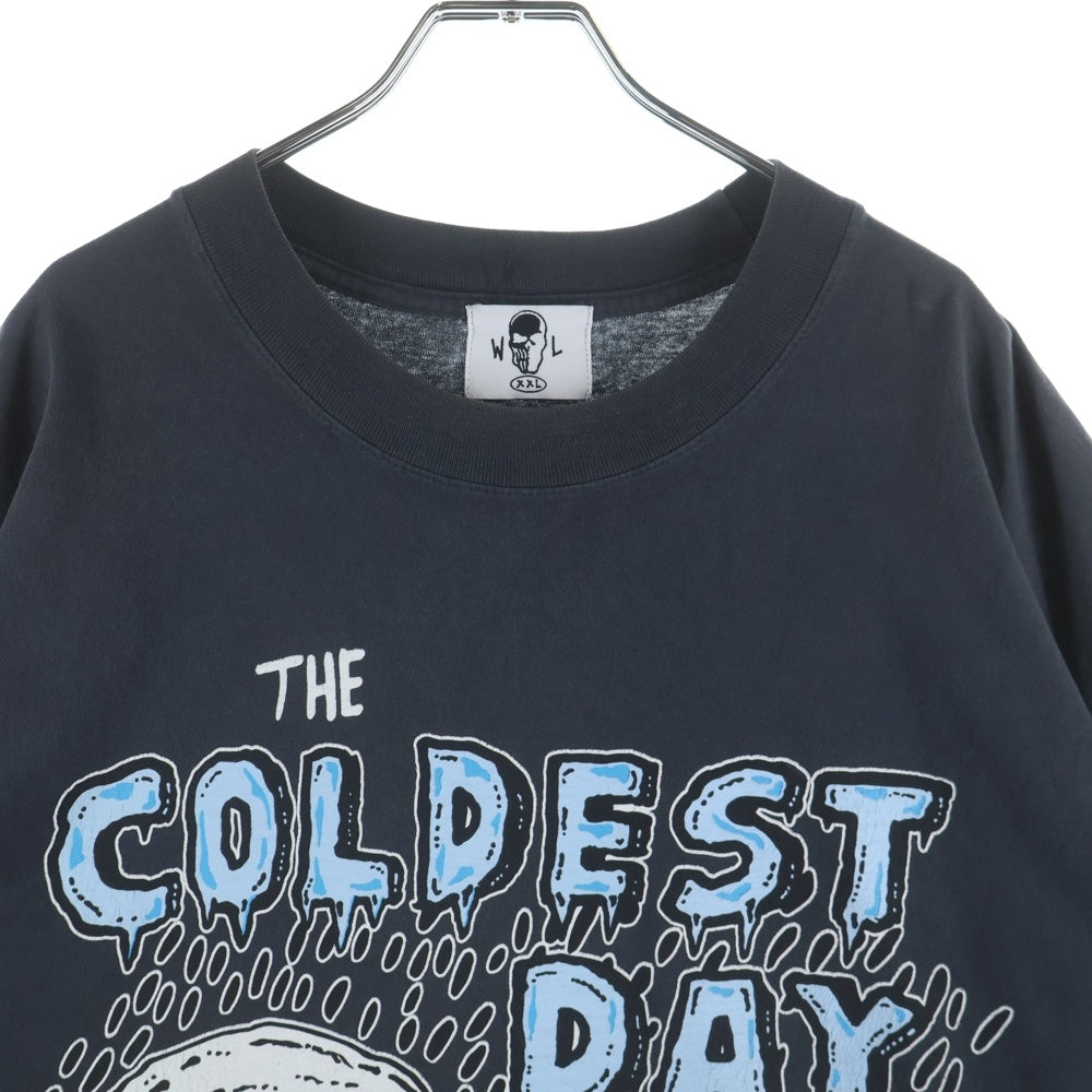 Warren Lotas(ウォーレンロータス) The Coldest Day T-Shirts ザ コールデストデイTシャツ クルーネックオーバーサイズグラフィックプリント半袖Tシャツ ダークグレー