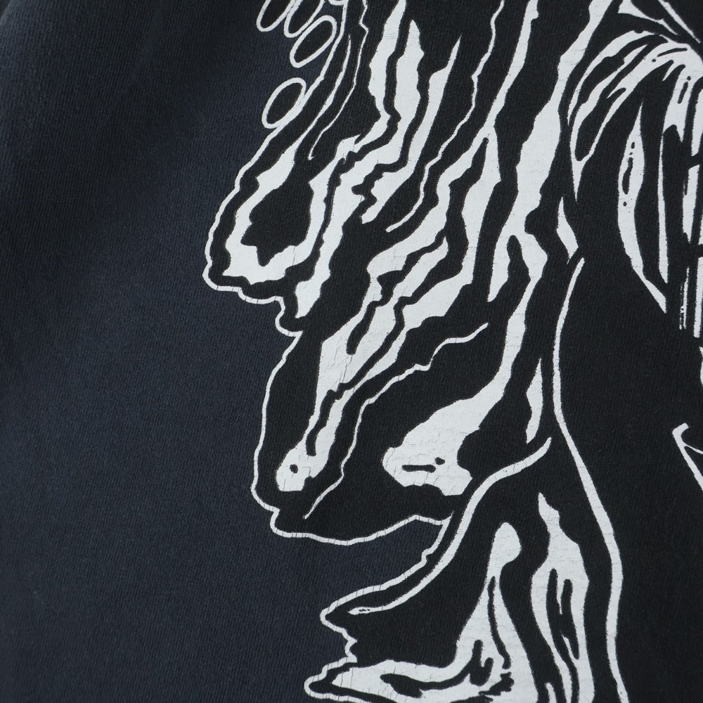 Warren Lotas(ウォーレンロータス) The Coldest Day T-Shirts ザ コールデストデイTシャツ クルーネックオーバーサイズグラフィックプリント半袖Tシャツ ダークグレー
