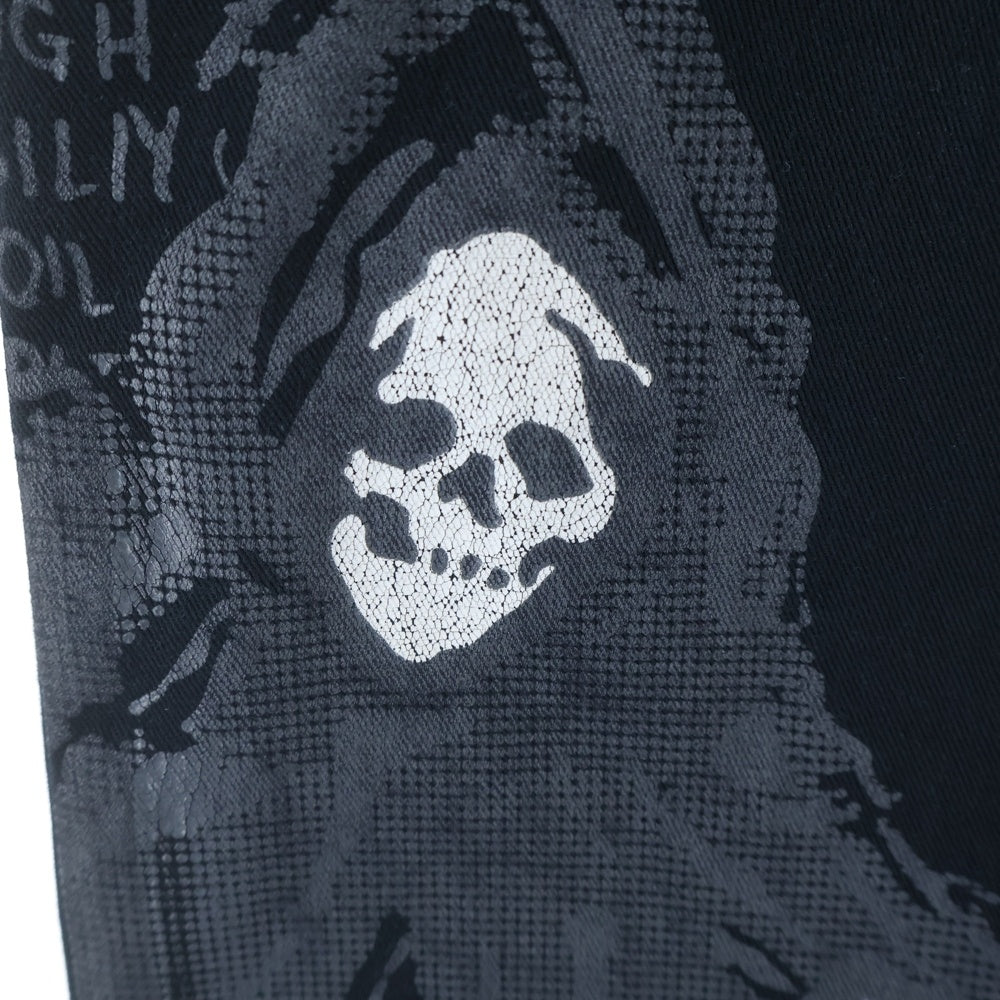 Warren Lotas(ウォーレンロータス) Reaper Tomorrow Is Not Promise S/S Shirts リーパー トゥモローイズノットプロミス ショートスリーブシャツ グラフィックプリントボタンダウン半袖シャツ
