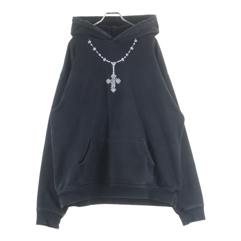 Warren Lotas(ウォーレンロータス) Reaper Rosary Hoodie リーパーロザリーフーディー ロザリオ刺繍プルオーバースウェットパーカー ブラック