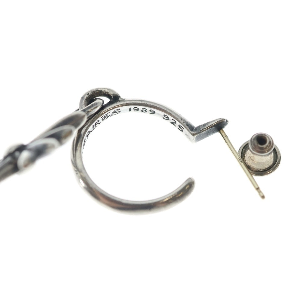 CHROME HEARTS(クロムハーツ) TINY CH CROSS タイニーCHクロス フープピアス シルバー BCA115