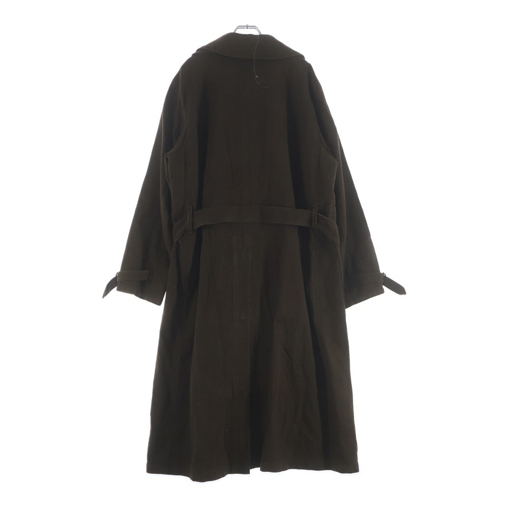 sus-sous(シェス) 21AW COAT MOTORCYCLE MK-2 モーターサイクルコート ロングジャケット リネン カーキ 06-SS00202