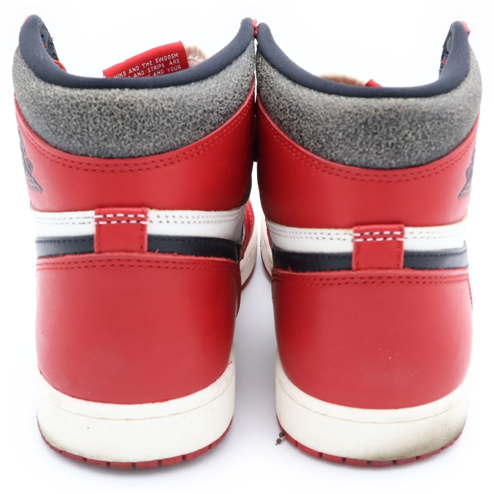 NIKE(ナイキ) AIR JORDAN 1 LOST & FOUND CHICAGO エアジョーダン1 ロスト ファウンド シカゴ ハイカットスニーカー ホワイト/レッド/ブラック US10/28cm DZ5485-612
