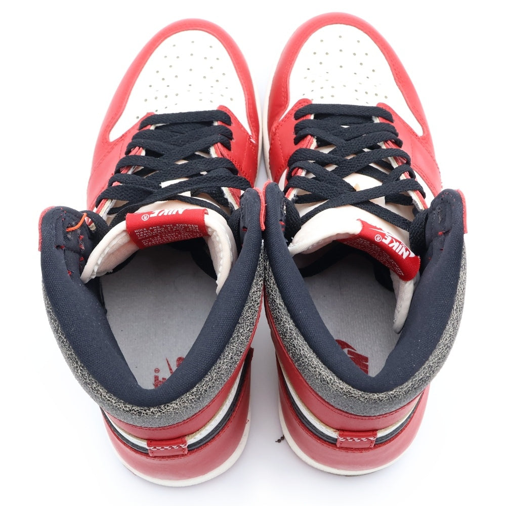 NIKE(ナイキ) AIR JORDAN 1 LOST & FOUND CHICAGO エアジョーダン1 ロスト ファウンド シカゴ ハイカットスニーカー ホワイト/レッド/ブラック US10/28cm DZ5485-612