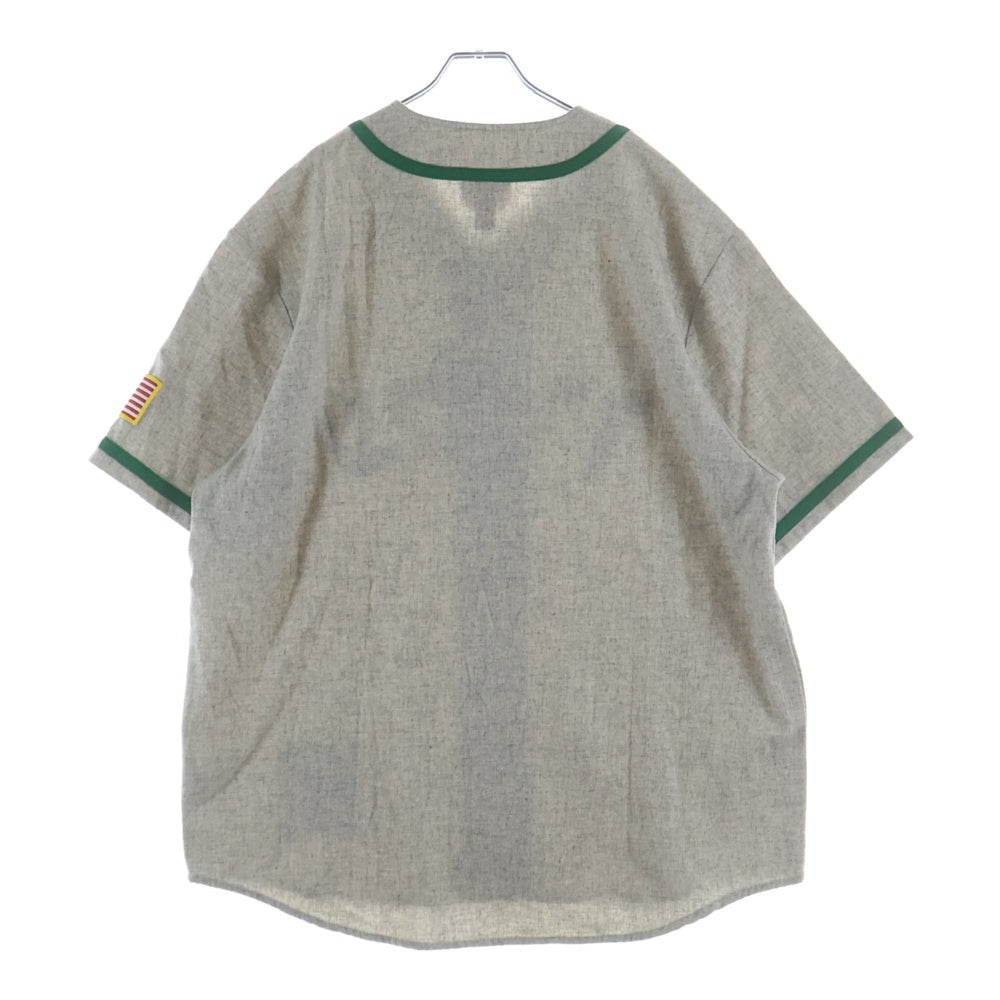 SUPREME(シュプリーム) 23AW Mitchell & Ness Wool Baseball Jersey ミッチェルアンドネス ウール ベースボール ジャージ グレー/グリーン