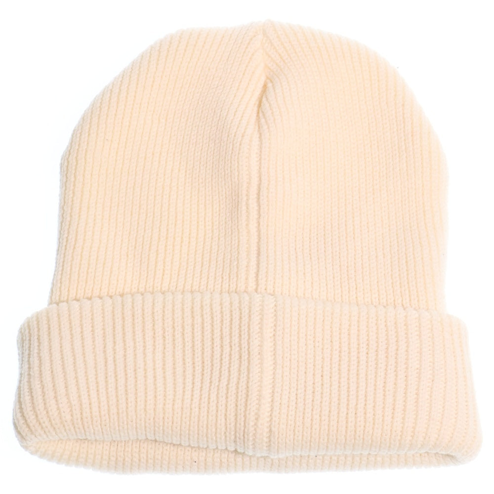 SAINT MICHAEL(セントマイケル) 23AW KNIT CAP ウール ロゴ ニット帽 帽子 ベージュ SM-A23-0000-049