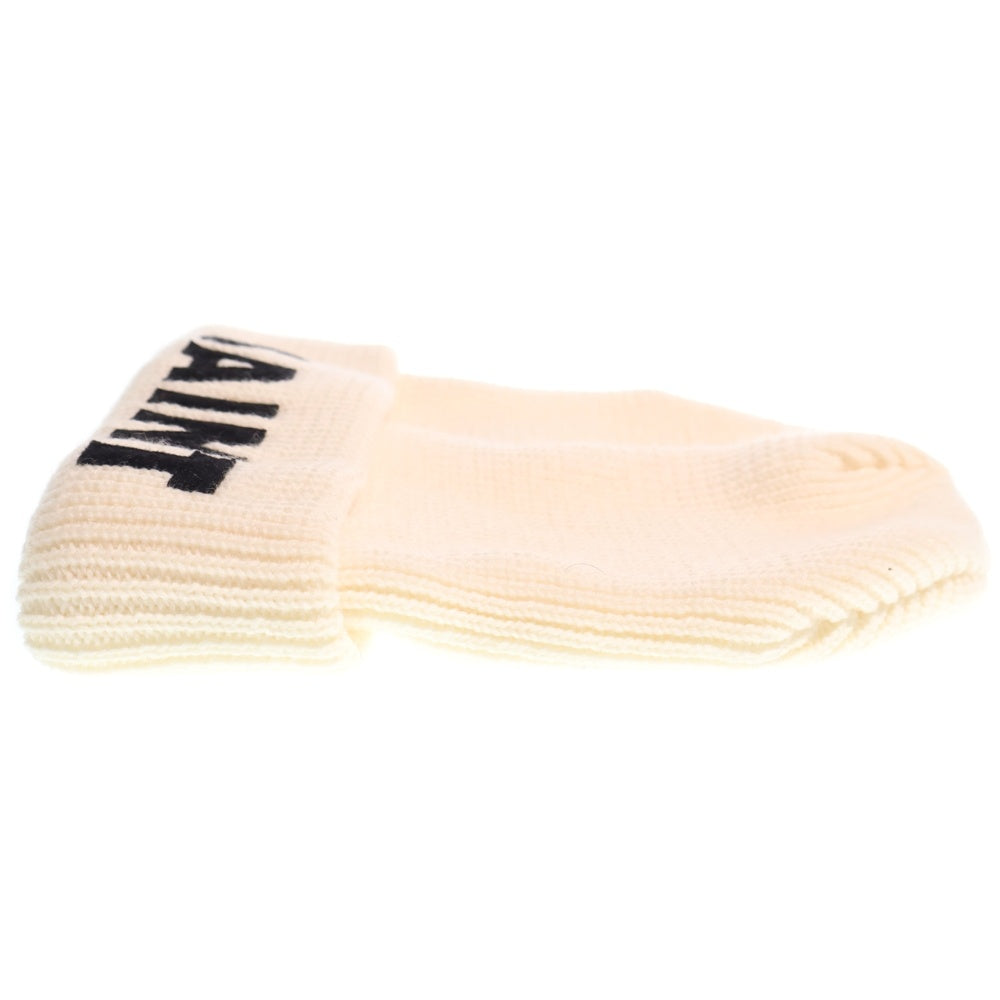 SAINT MICHAEL(セントマイケル) 23AW KNIT CAP ウール ロゴ ニット帽 帽子 ベージュ SM-A23-0000-049