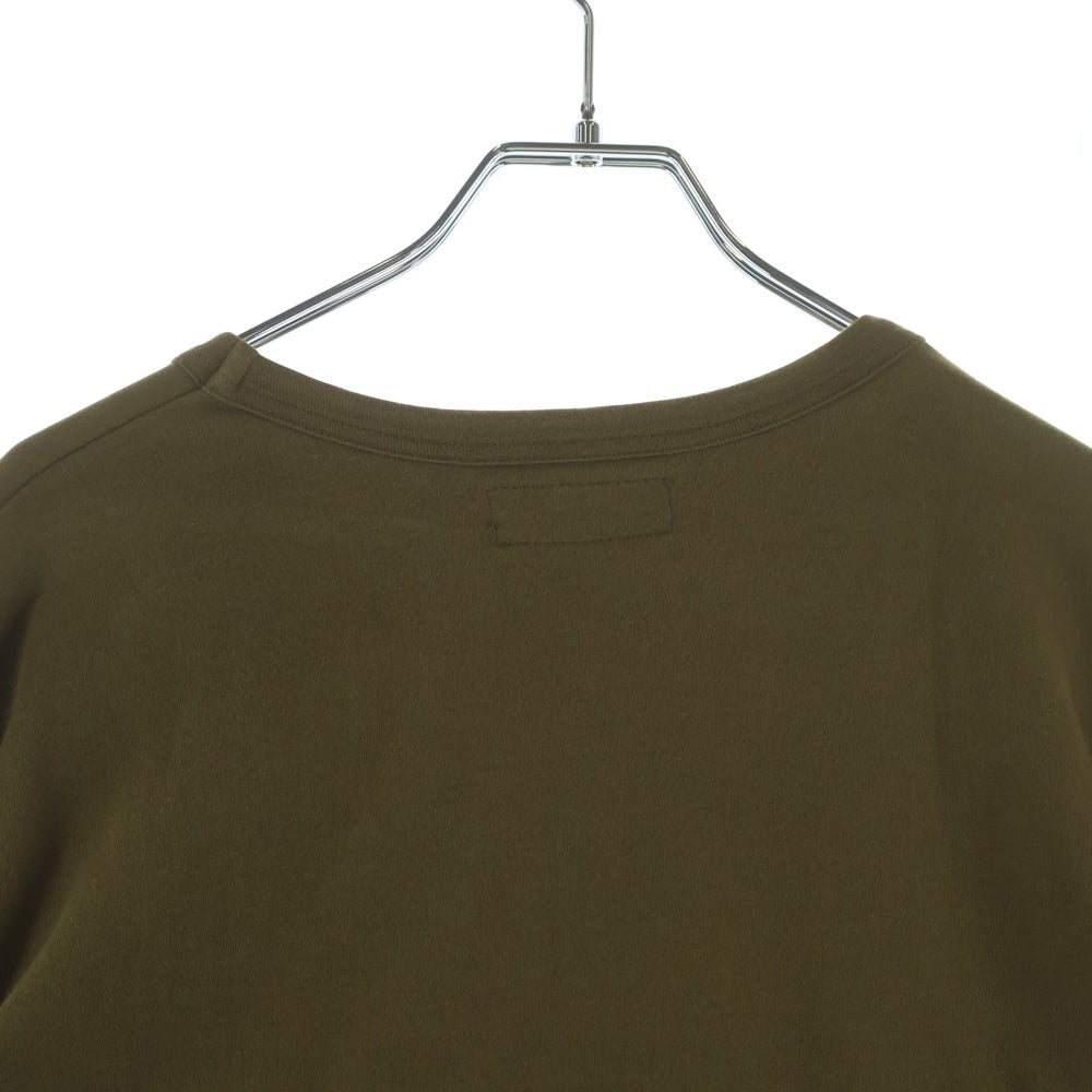 mastermind JAPAN(マスターマインドジャパン) Layard L/S Tee レイヤードロングスリーブTシャツ クルーネックダメージ加工長袖Tシャツ MA-TS6-01 ブラウン