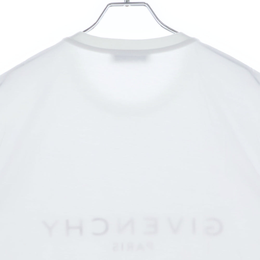 GIVENCHY(ジバンシィ) LOGO T-SHIRT ロゴデザイン 半袖Tシャツ カットソー ホワイト BM70YN3002