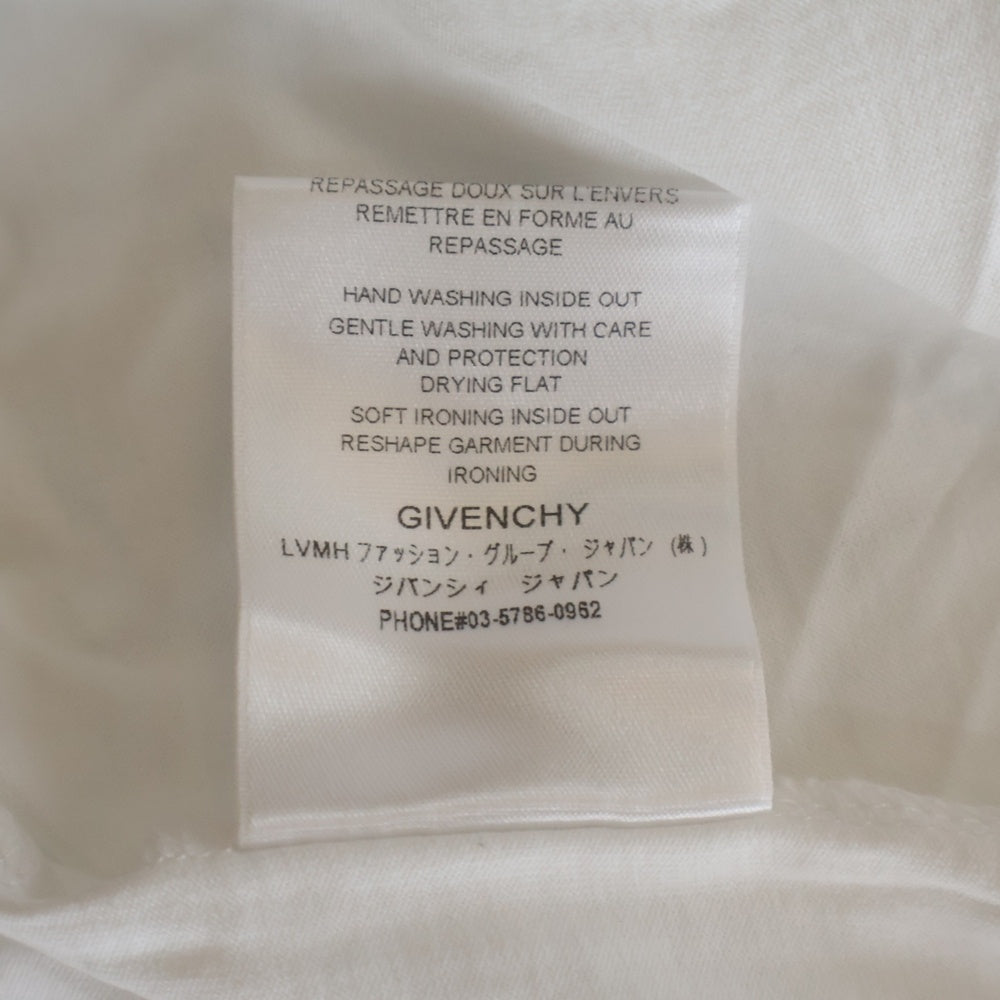 GIVENCHY(ジバンシィ) LOGO T-SHIRT ロゴデザイン 半袖Tシャツ カットソー ホワイト BM70YN3002