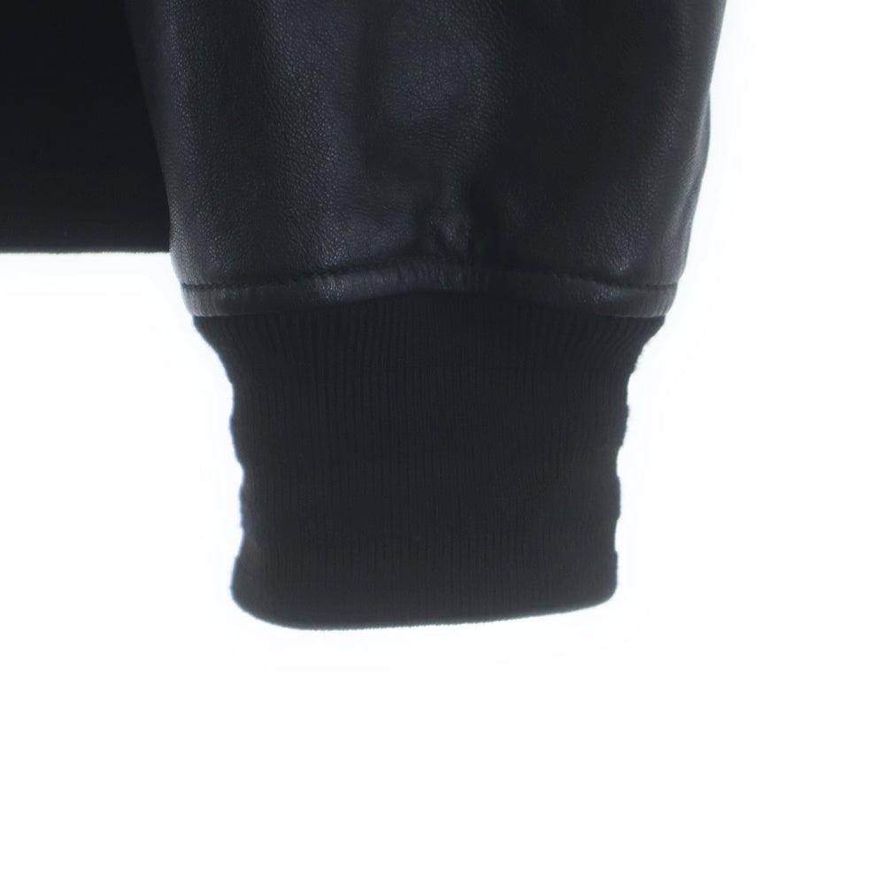 GIVENCHY(ジバンシィ) 15AW Leather Embroided Star Baseball Jacket ラウンドスター ラムレザー レザージャケット ブルゾン 15F 0315 443 ブラック