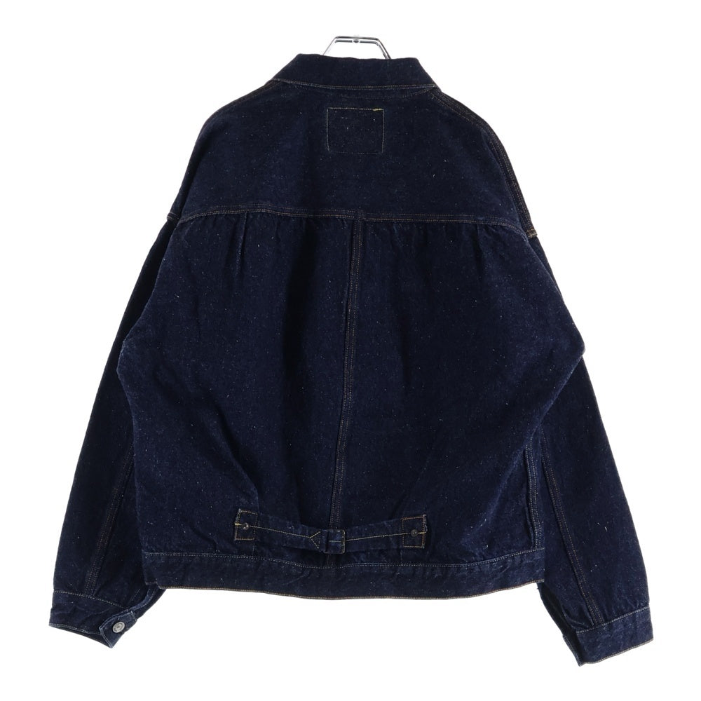 READY MADE(レディメイド) 23AW Denim Jacket デニムジャケット ヴィンテージ加工Tバックデニムジャケット RE-CO-BL-00-00-241 インディゴ