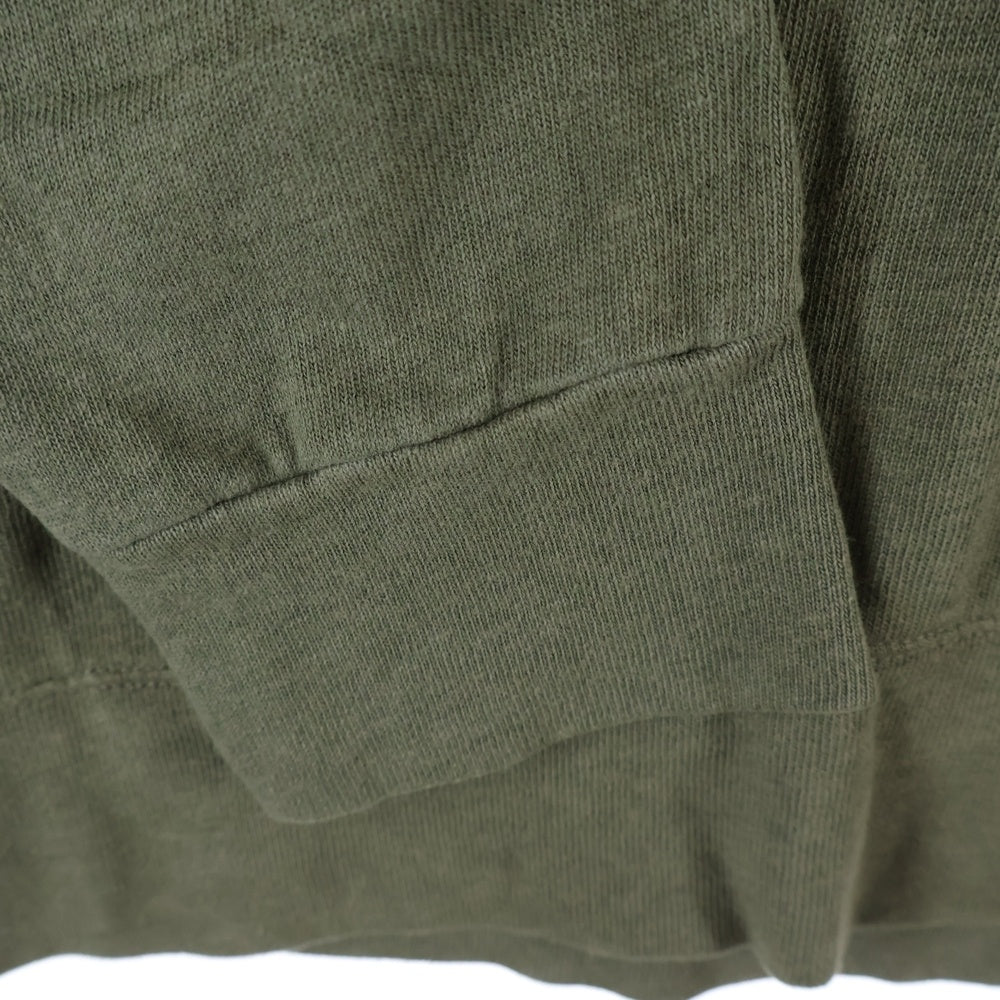 CHROME HEARTS(クロムハーツ) Back Cemetery Cross Sweatshirts バックセメタリークロススウェットシャツ ロゴプリントクルーネックスウェットトレーナー カーキ