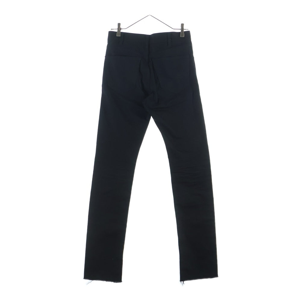 CELINE(セリーヌ) Lou Cut Off Hem Skinny Denim ルー カットオフヘムスキニーデニム ボタンフライローライズデニム 2N934760D.38NF ブラック