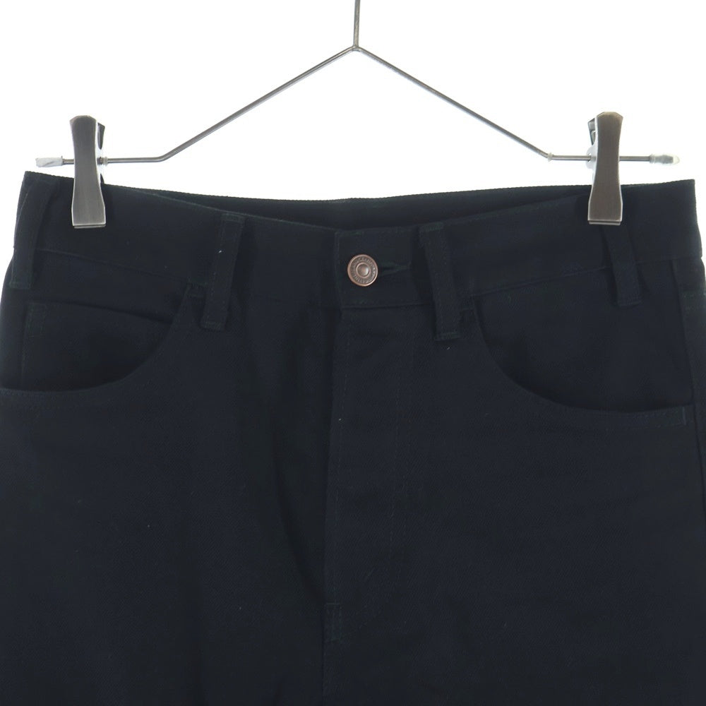 CELINE(セリーヌ) Lou Cut Off Hem Skinny Denim ルー カットオフヘムスキニーデニム ボタンフライローライズデニム 2N934760D.38NF ブラック