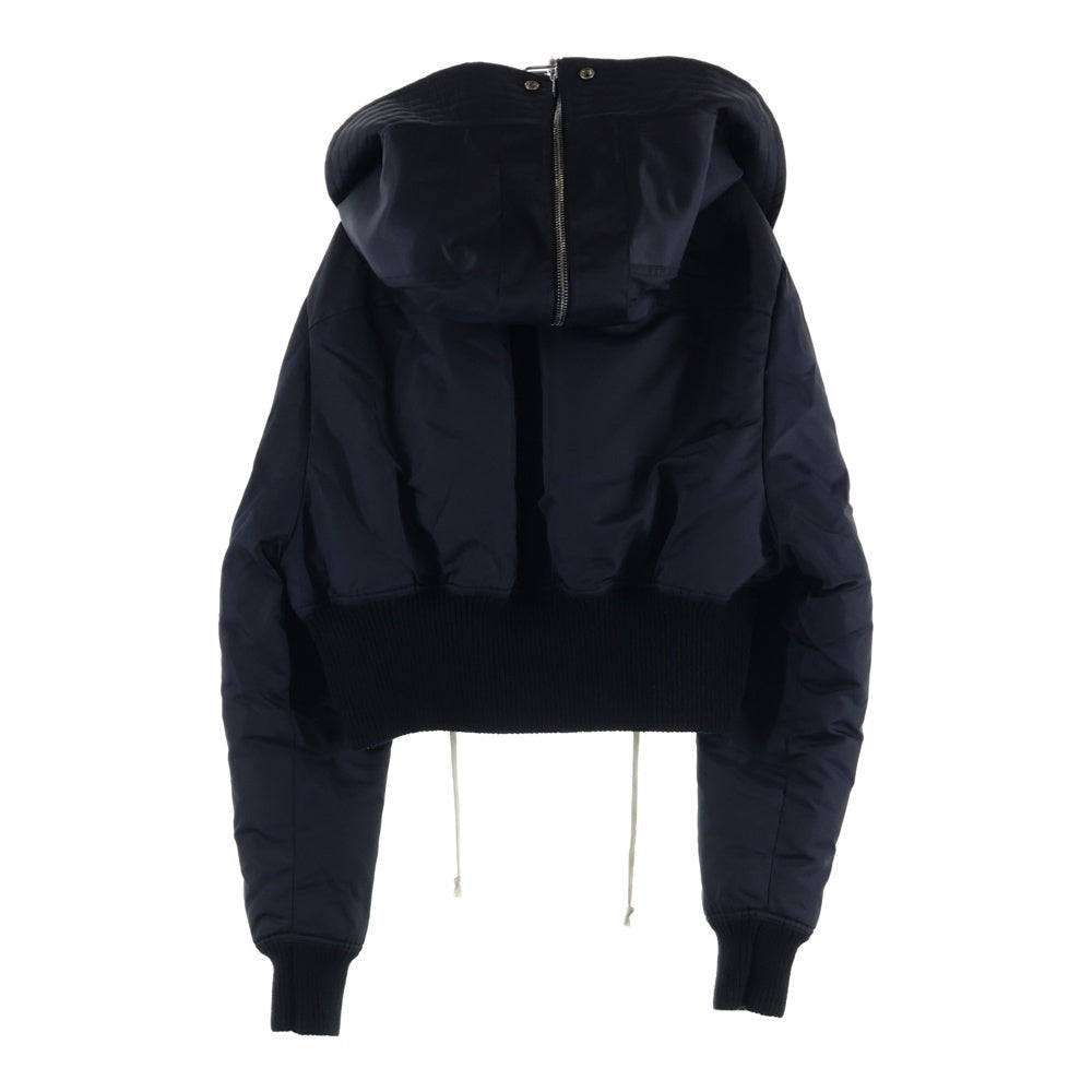 Rick Owens(リックオウエンス) 23AW CROPPED ALICE PARKA JACKET クロップド アリスパーカー ナイロンボンバージャケット ブラック RR02C7713-BR