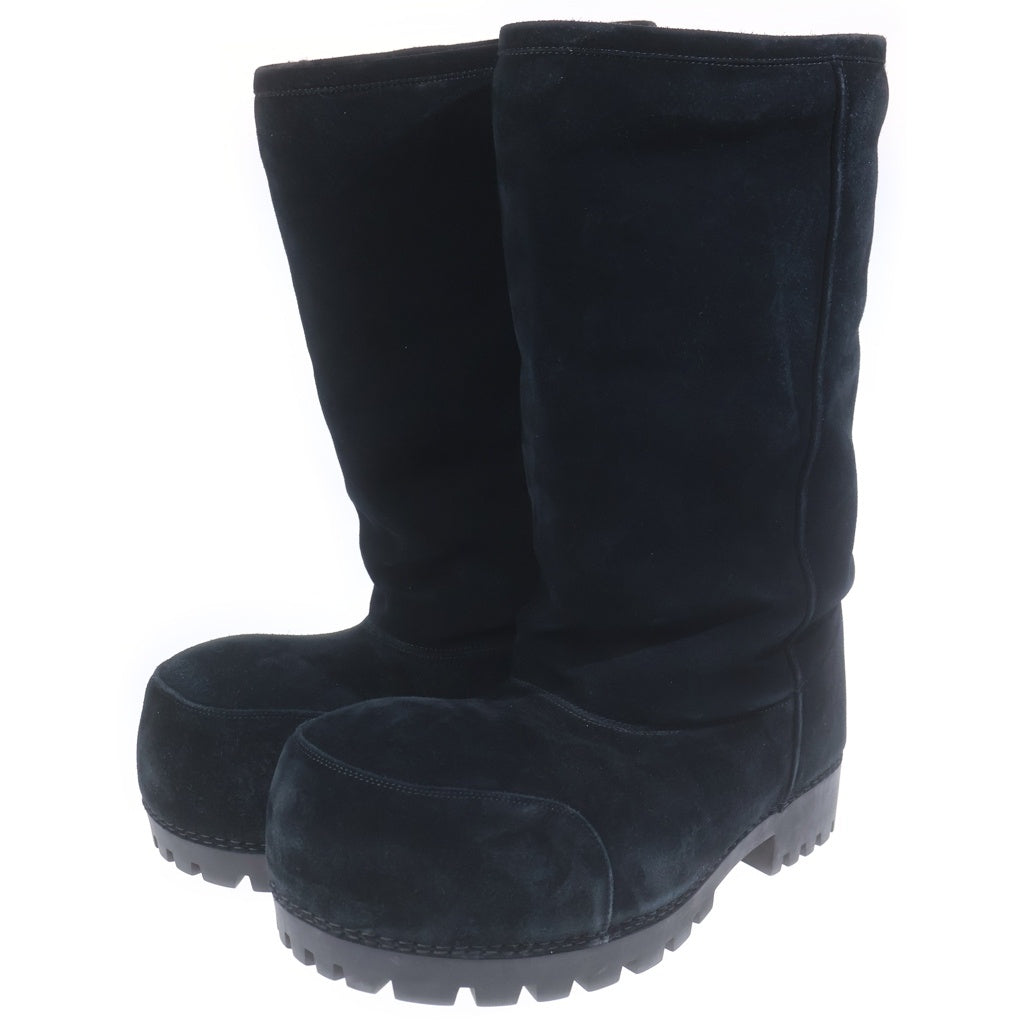 BALENCIAGA(バレンシアガ) Alaska Fur Boots アラスカ ファー ムートン ロングブーツ ブラック