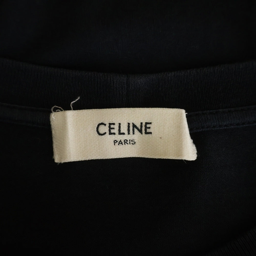 CELINE(セリーヌ) Studs Logo T-Shirts スタッズロゴTシャツ クルーネック半袖Tシャツ カットソー 2X687501F ブラック