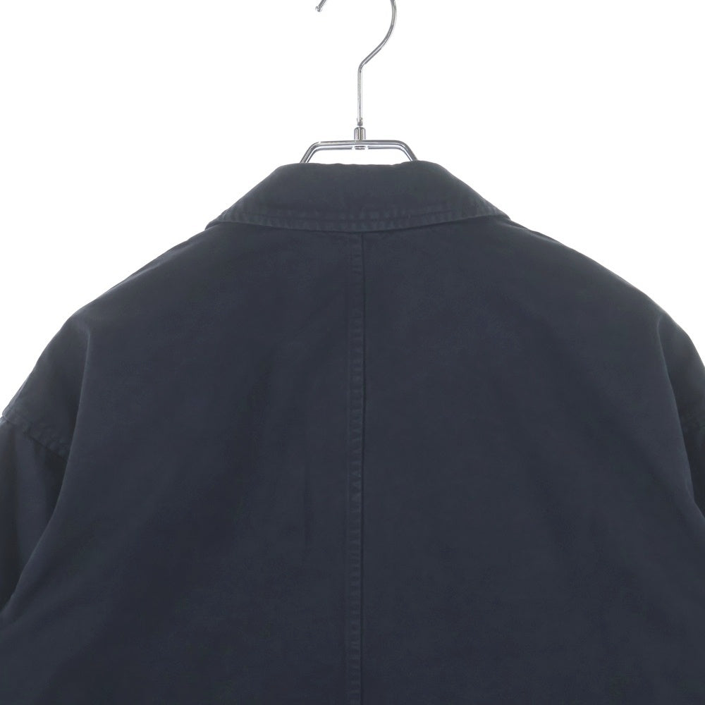 AURALEE(オーラリー) 26SS Garment-Dyed Finx Light Chino Blouson ガーメントダイフィンクスライトチノブルゾン ボタンダウンレギュラーフィットジャケット A26SB01LF ブラック