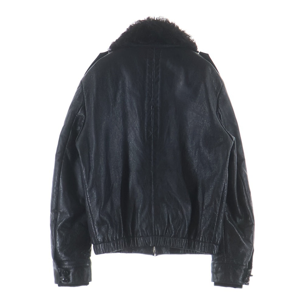 SAINT LAURENT PARIS(サンローランパリ) 17AW LAMB LEATHER JACKET ラムレザー ジャケット アウター 484338 YC1ED ブラック