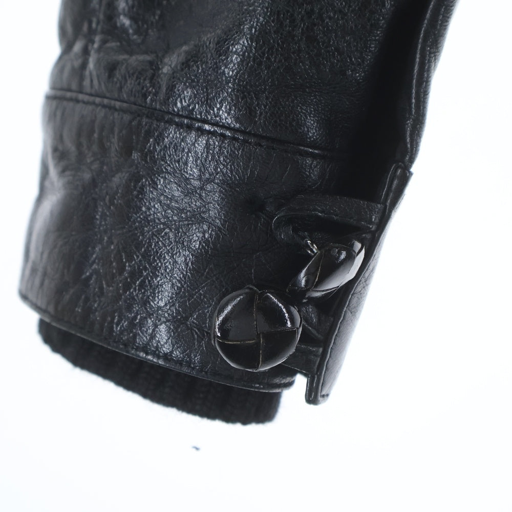 SAINT LAURENT PARIS(サンローランパリ) 17AW LAMB LEATHER JACKET ラムレザー ジャケット アウター 484338 YC1ED ブラック
