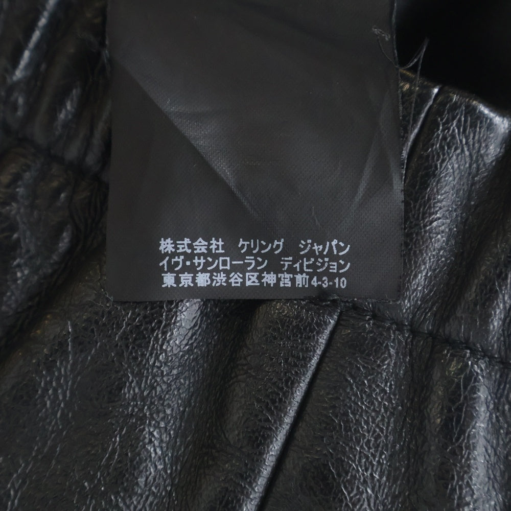 SAINT LAURENT PARIS(サンローランパリ) 17AW LAMB LEATHER JACKET ラムレザー ジャケット アウター 484338 YC1ED ブラック