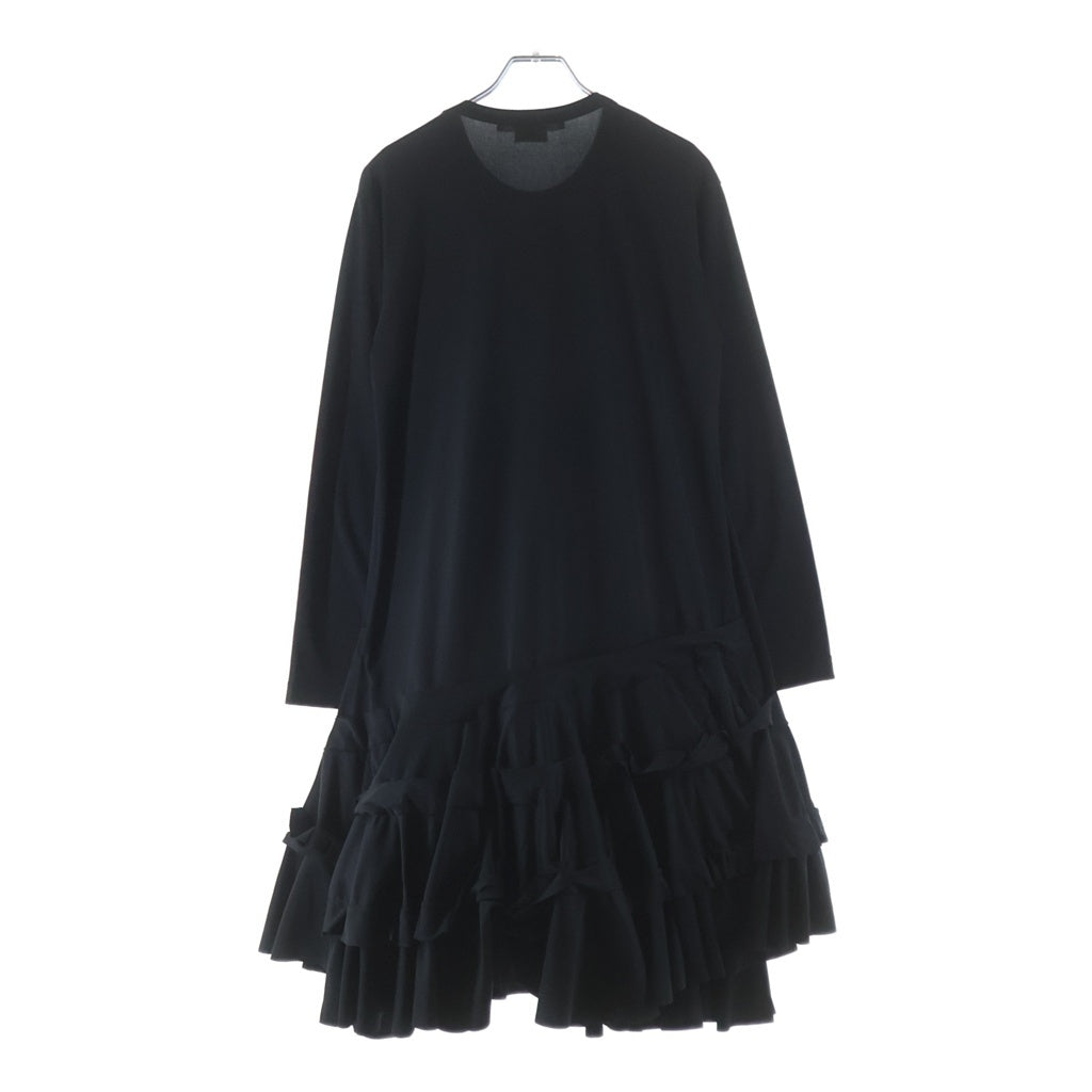 COMME des GARCONS COMME des GARCONS(コムデギャルソンコムデギャルソン) 25SS 裾フリルインナーチュール ワンピース レディース RO-T010 ブラック