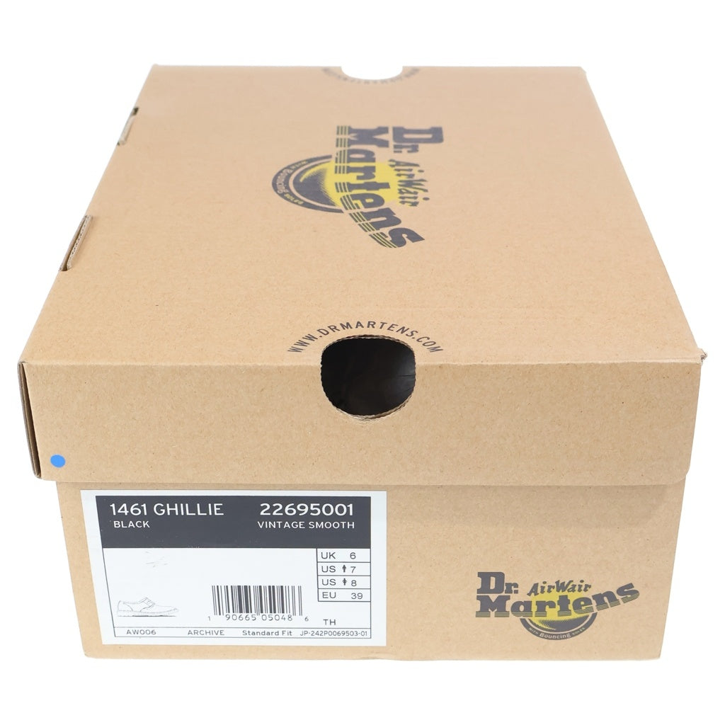 Dr.Martens(ドクターマーチン) ×Yohji Yamamoto 1461 GHILLIE ヨウジヤマモト ギリー ローカット レザー ブーツ ブラック 22695001