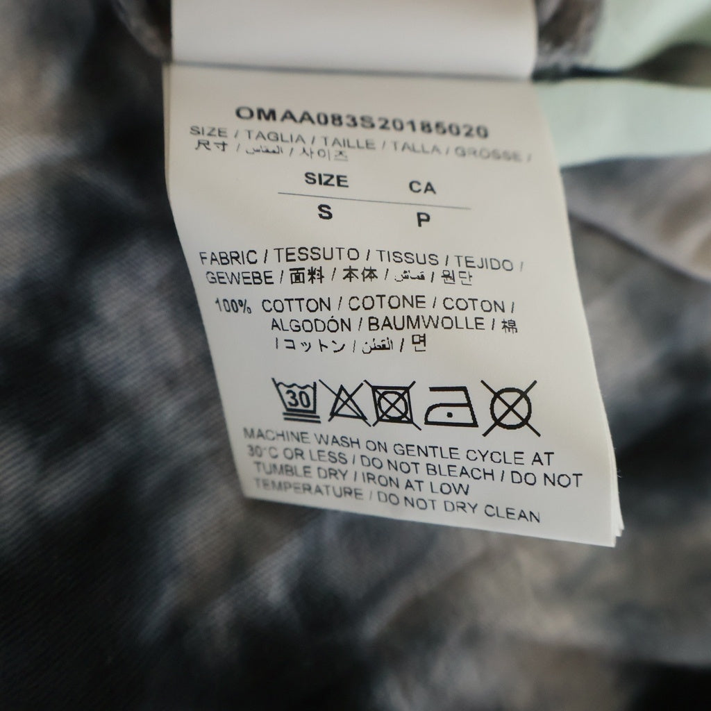 OFF-WHITE(オフホワイト) Tiedyes S/S Slim Tee タイダイ柄 半袖Tシャツ カットソー グレー OMAA083S20185020