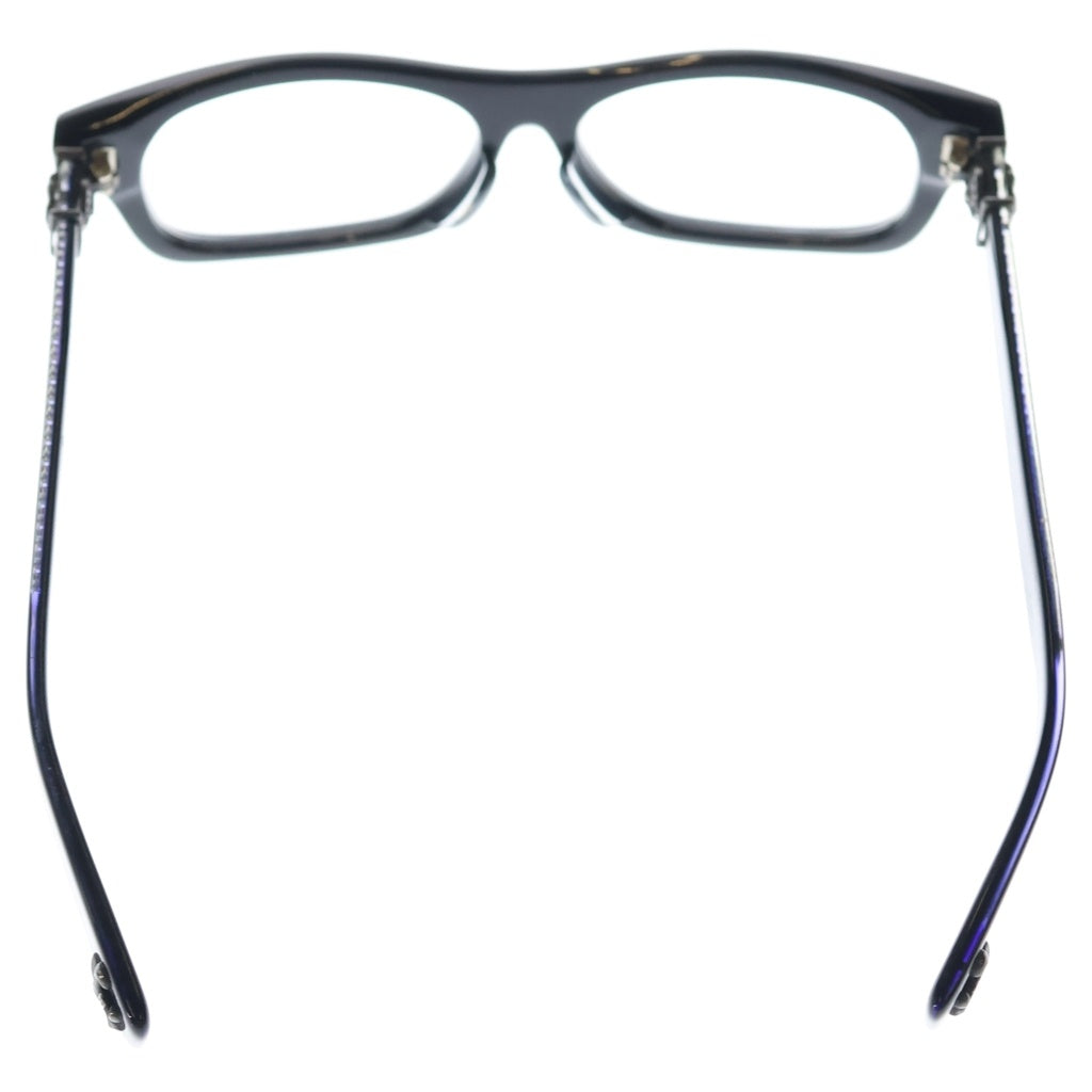 CHROME HEARTS(クロムハーツ) T-NUC-A BSフレア メガネ アイウェア 眼鏡 ブラック/シルバー ※度入り