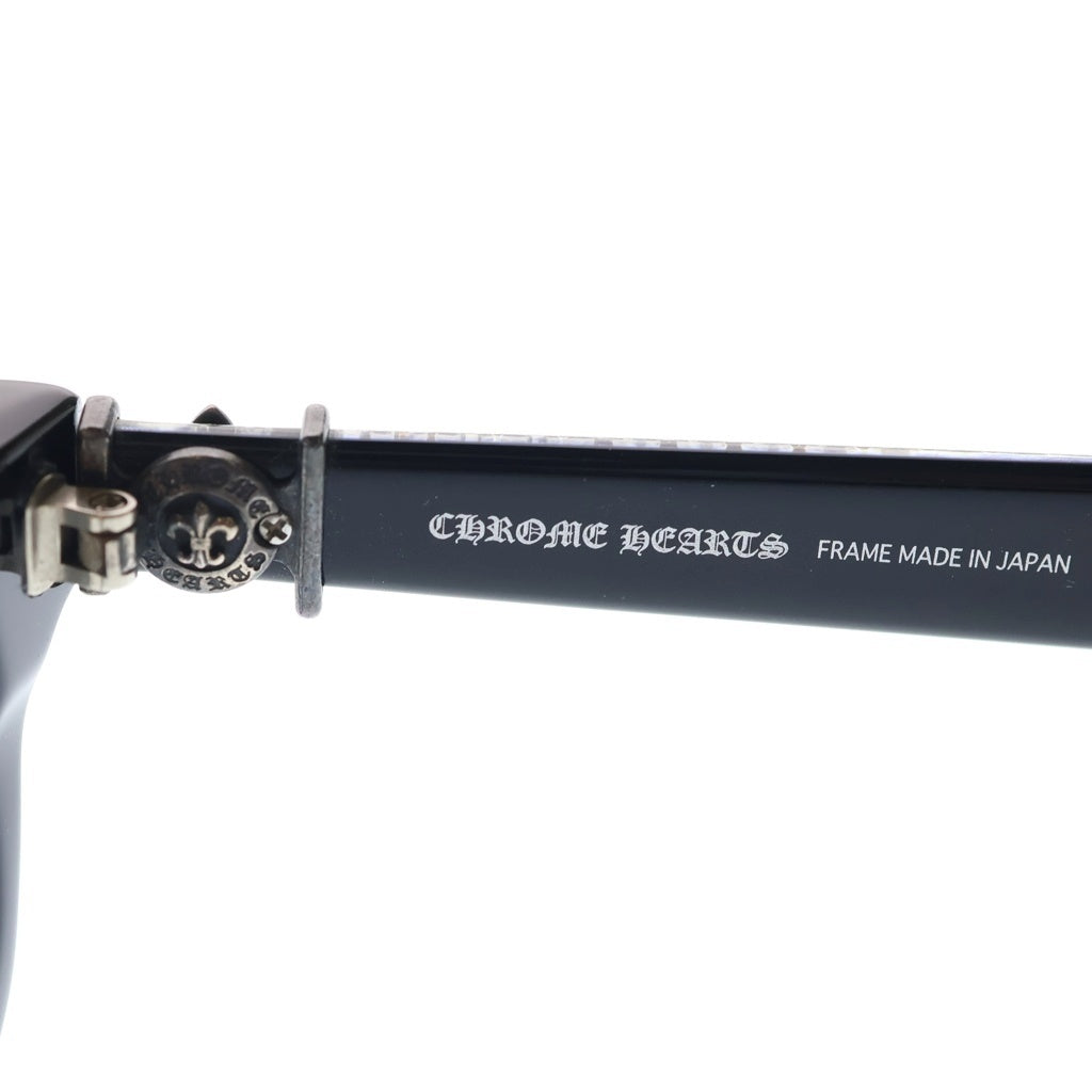 CHROME HEARTS(クロムハーツ) T-NUC-A BSフレア メガネ アイウェア 眼鏡 ブラック/シルバー ※度入り