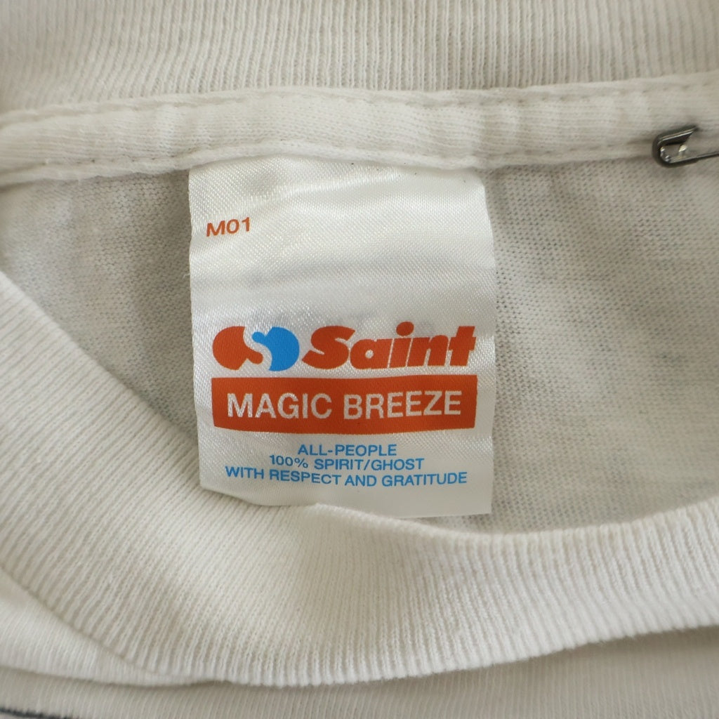 SAINT MICHAEL(セントマイケル) 26SS JR SS T-SHIRT MASK マスク 半袖Tシャツ カットソー SM-MK8-0000-C02 ホワイト